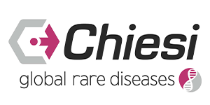 Company logo with text 'Chiesi global rare diseases'