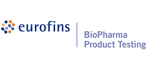 Company logo with text 'Eurofins BioPharma Product Testing'