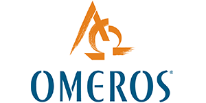 Company logo with text 'Omeros'