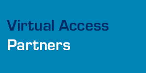 Blue graphic with text 'Virtual Access Partners'