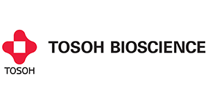 Image of company logo with text 'Tosoh Bioscience'