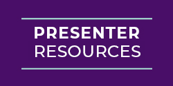 Image with text 'Presenter Resources'